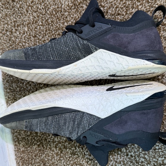 NIKE Metcon Flyknit 3 AQ8022-001 Men's Shoes US 8.5 Gym Crossfit Black - Picture 5 of 7